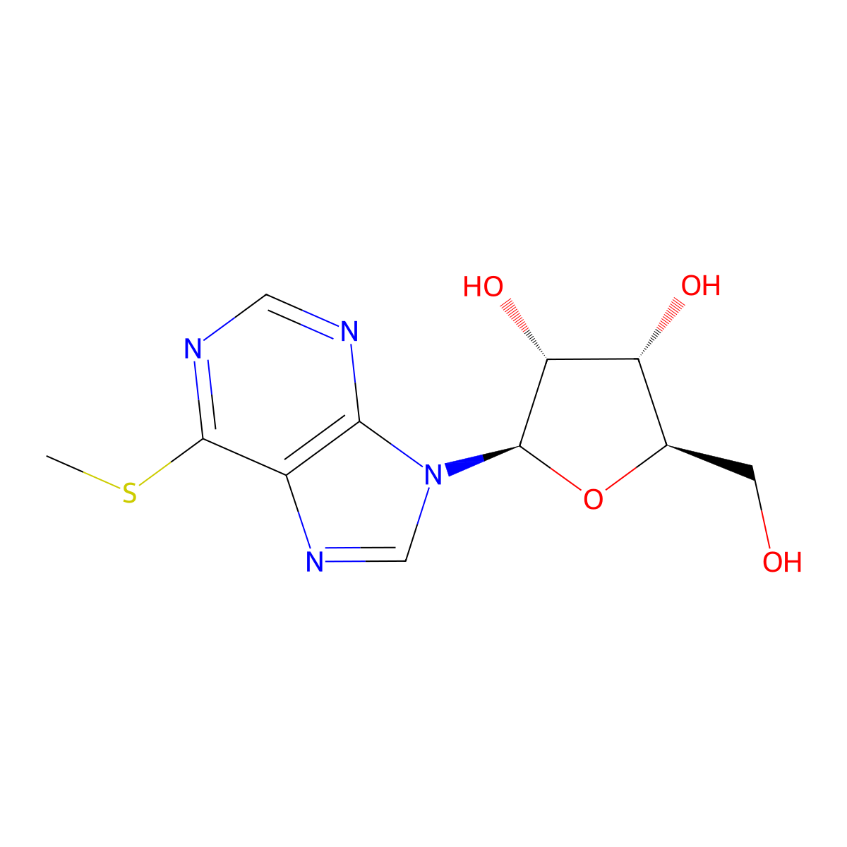 6-Methylmercaptopurine Riboside molecular structure, CAS 342-69-8