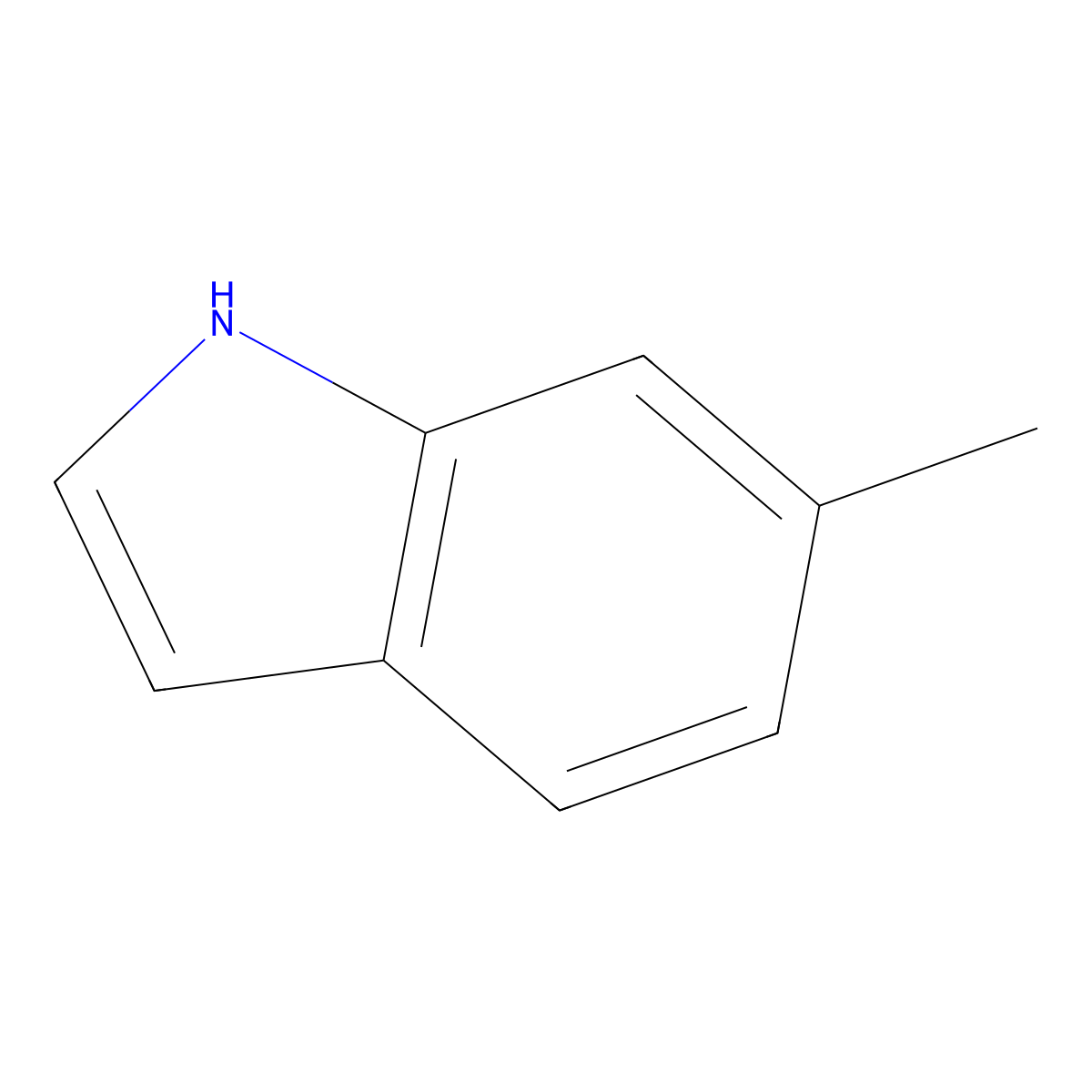 1H-Indole, 6-methyl- molecular structure, CAS 3420-02-8