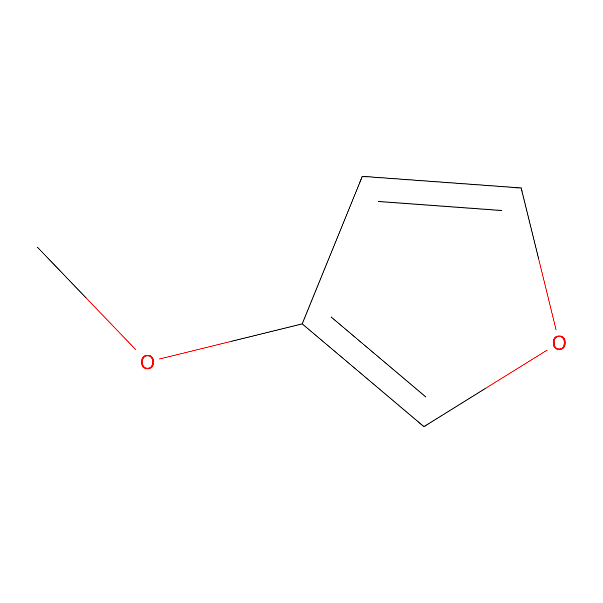 3-Methoxyfuran molecular structure, CAS 3420-57-3