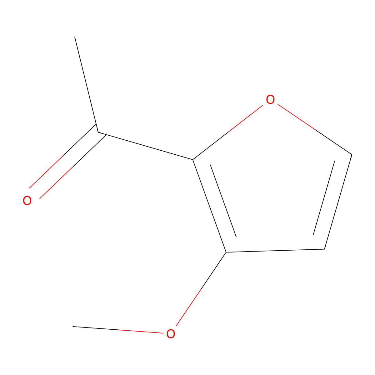 1-(3-Methoxyfuran-2-yl)ethanone molecular structure, CAS 3420-58-4