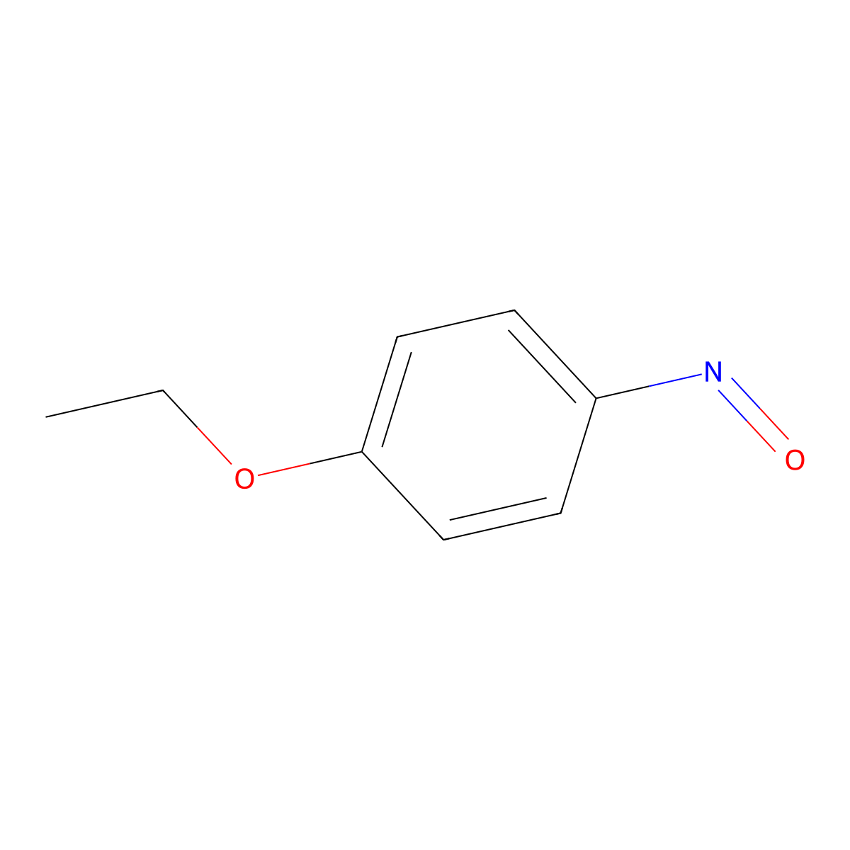 1-Ethoxy-4-nitrosobenzene molecular structure, CAS 3420-97-1