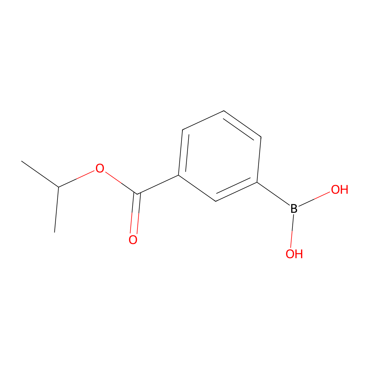 3-(Isopropoxycarbonyl)benzeneboronic acid molecular structure, CAS 342002-80-6