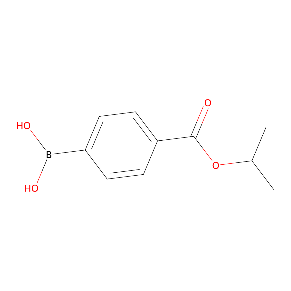 4-(Isopropoxycarbonyl)benzeneboronic acid molecular structure, CAS 342002-82-8