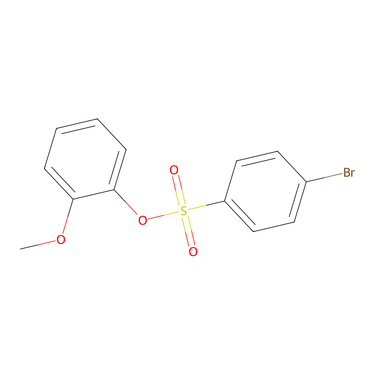 2-Methoxyphenyl 4-bromobenzenesulfonate molecular structure, CAS 342015-05-8