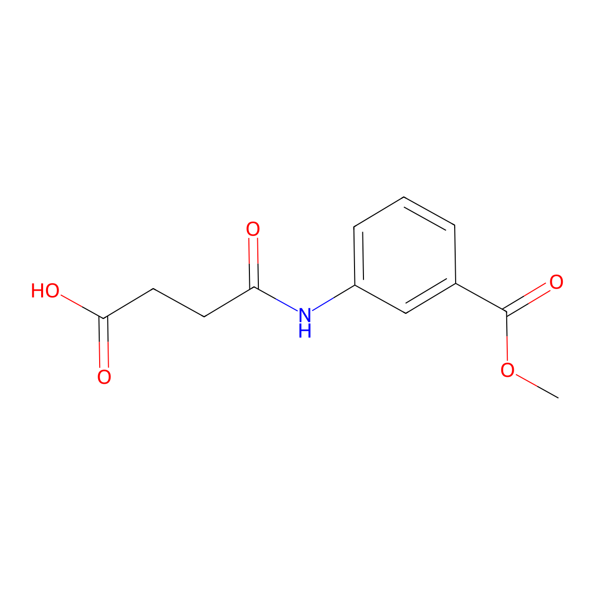4-[3-(Methoxycarbonyl)anilino]-4-oxobutanoic acid molecular structure, CAS 342022-14-4