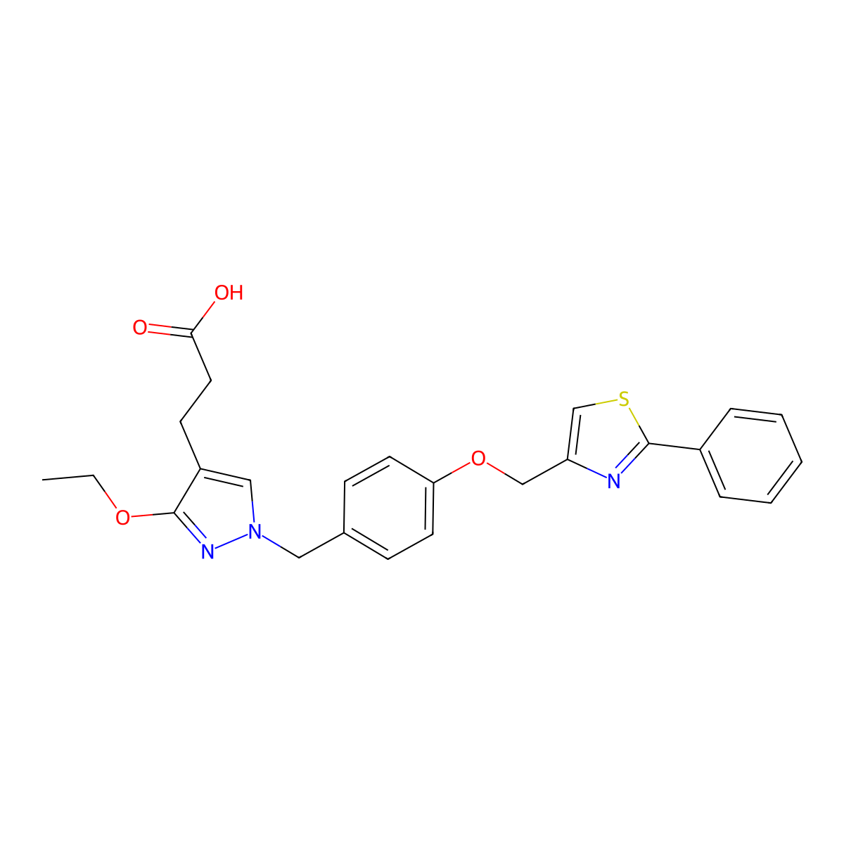 Sipoglitazar molecular structure, CAS 342026-92-0