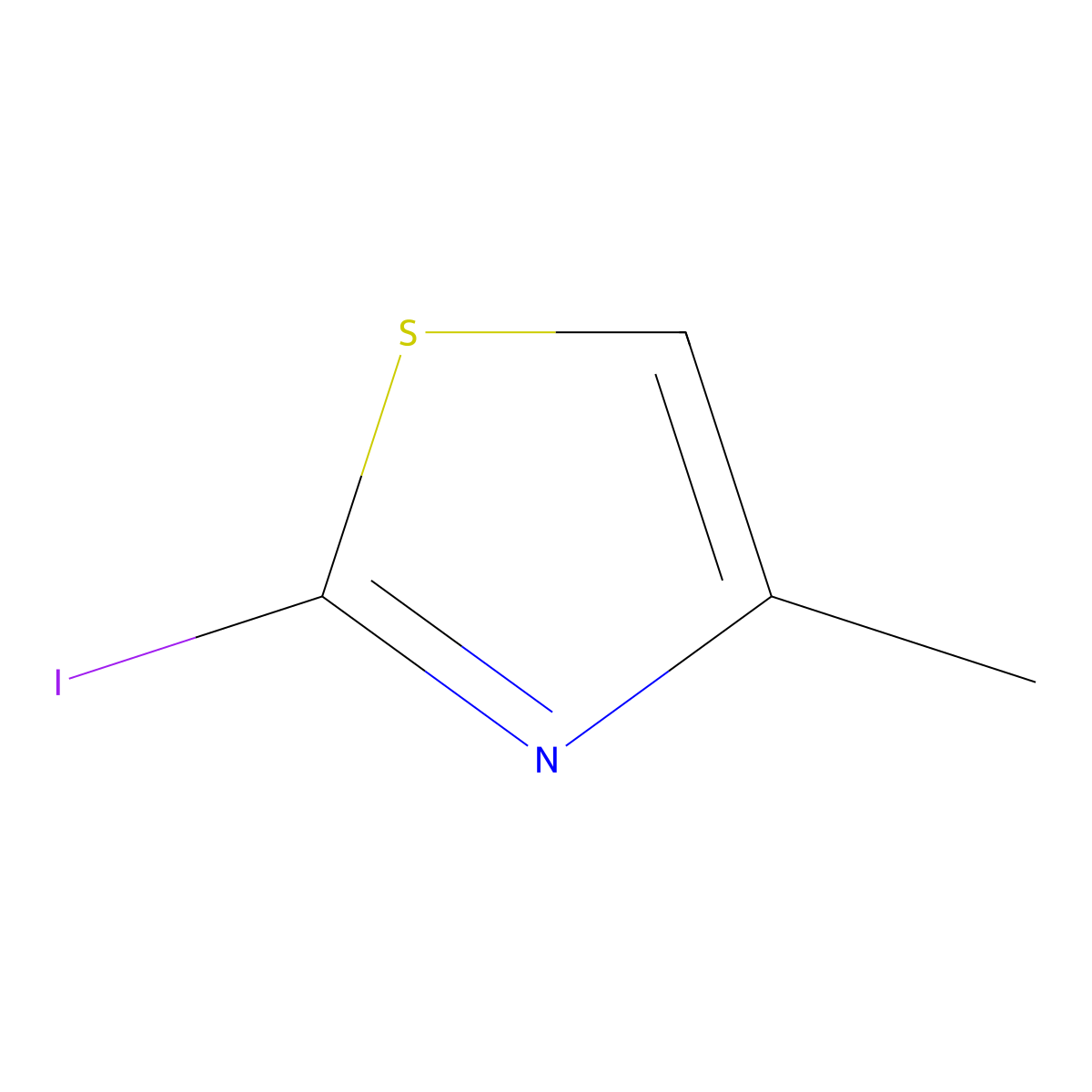 2-Iodo-4-methyl-1,3-thiazole molecular structure, CAS 34203-25-3