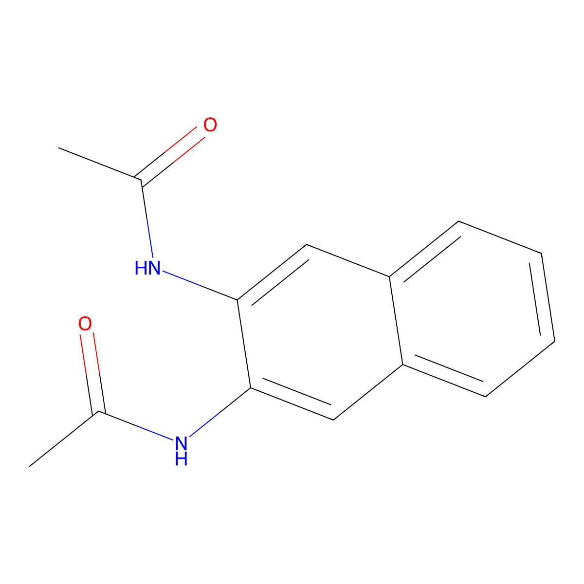 N-(3-acetamidonaphthalen-2-yl)acetamide molecular structure, CAS 342043-22-5