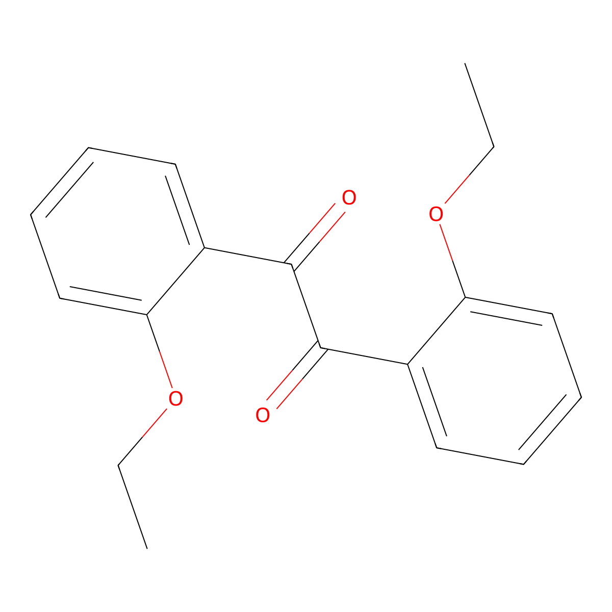 1,2-Bis(2-ethoxyphenyl)-1,2-ethanedione molecular structure, CAS 342043-51-0