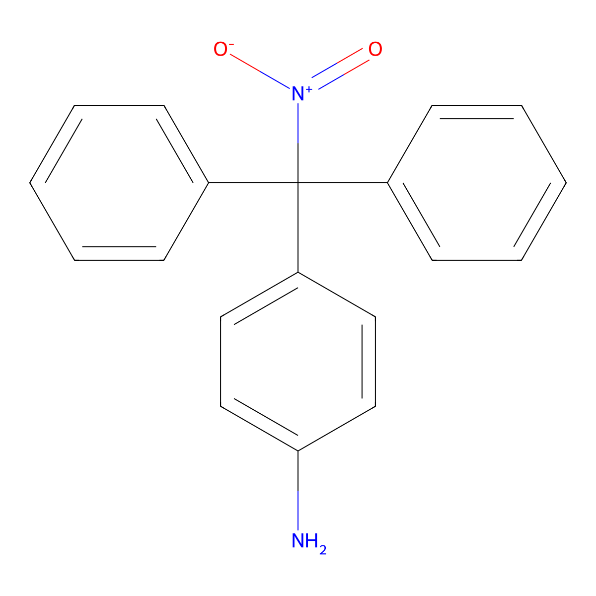 4-[Nitro(diphenyl)methyl]aniline molecular structure, CAS 342044-26-2