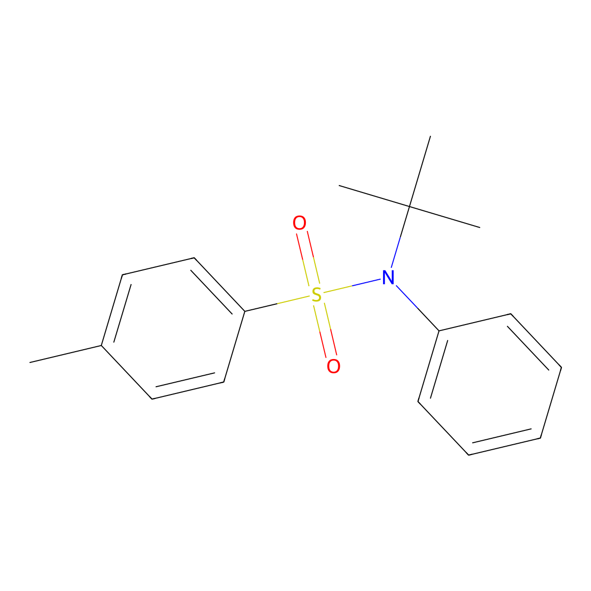 N-(tert-butyl)-4-methyl-N-phenylbenzenesulfonamide molecular structure, CAS 342044-52-4