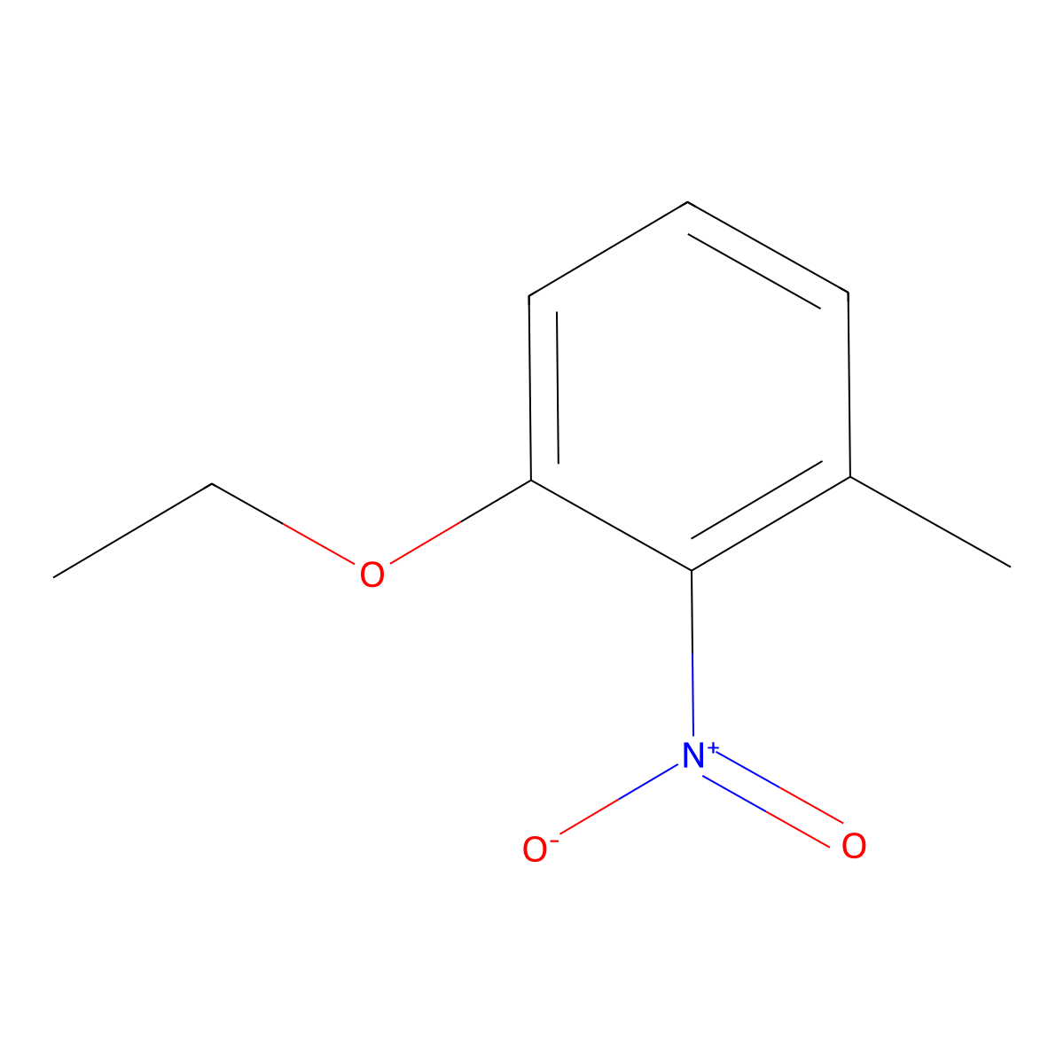 1-Ethoxy-3-methyl-2-nitrobenzene molecular structure, CAS 342044-61-5