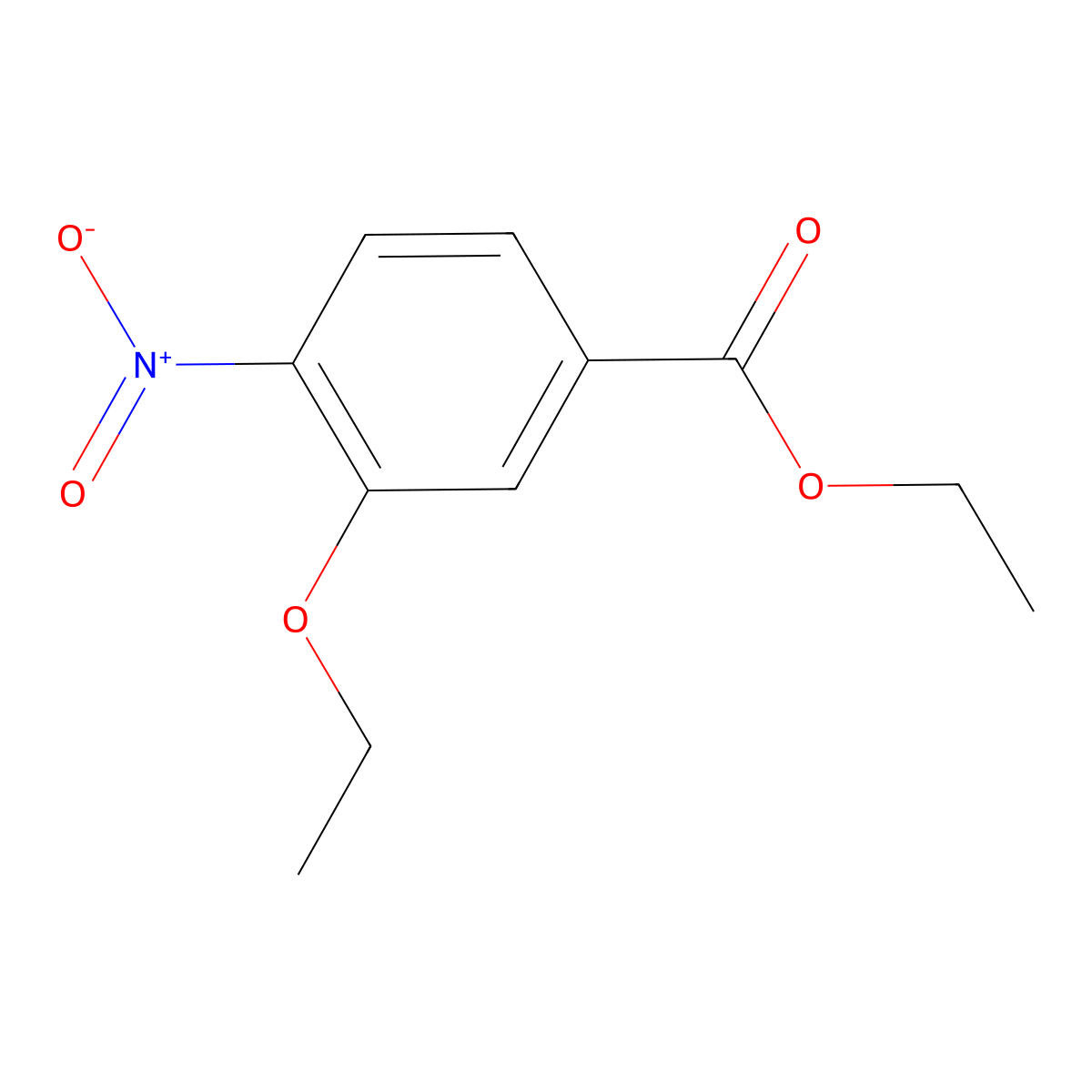 Ethyl 3-ethoxy-4-nitrobenzoate molecular structure, CAS 342044-63-7
