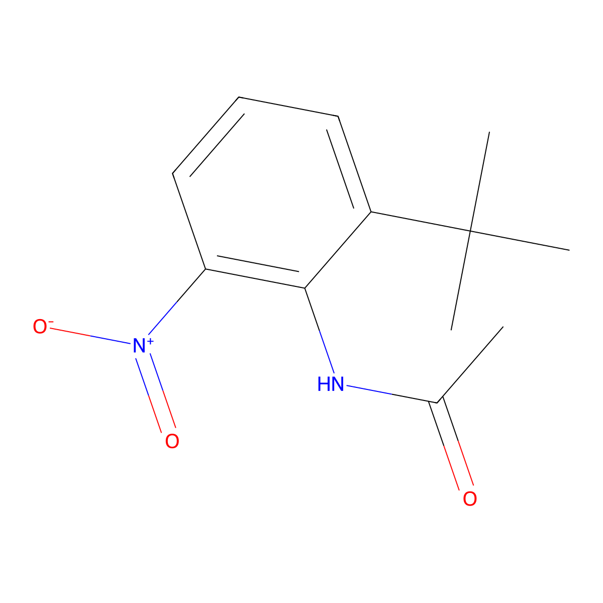 N-{2-tert-butyl-6-nitrophenyl}acetamide molecular structure, CAS 342045-12-9