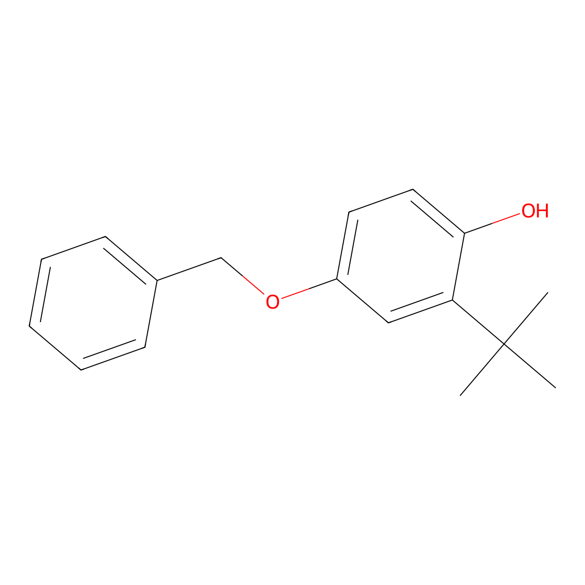 4-(Benzyloxy)-2-tert-butylphenol molecular structure, CAS 3421-95-2