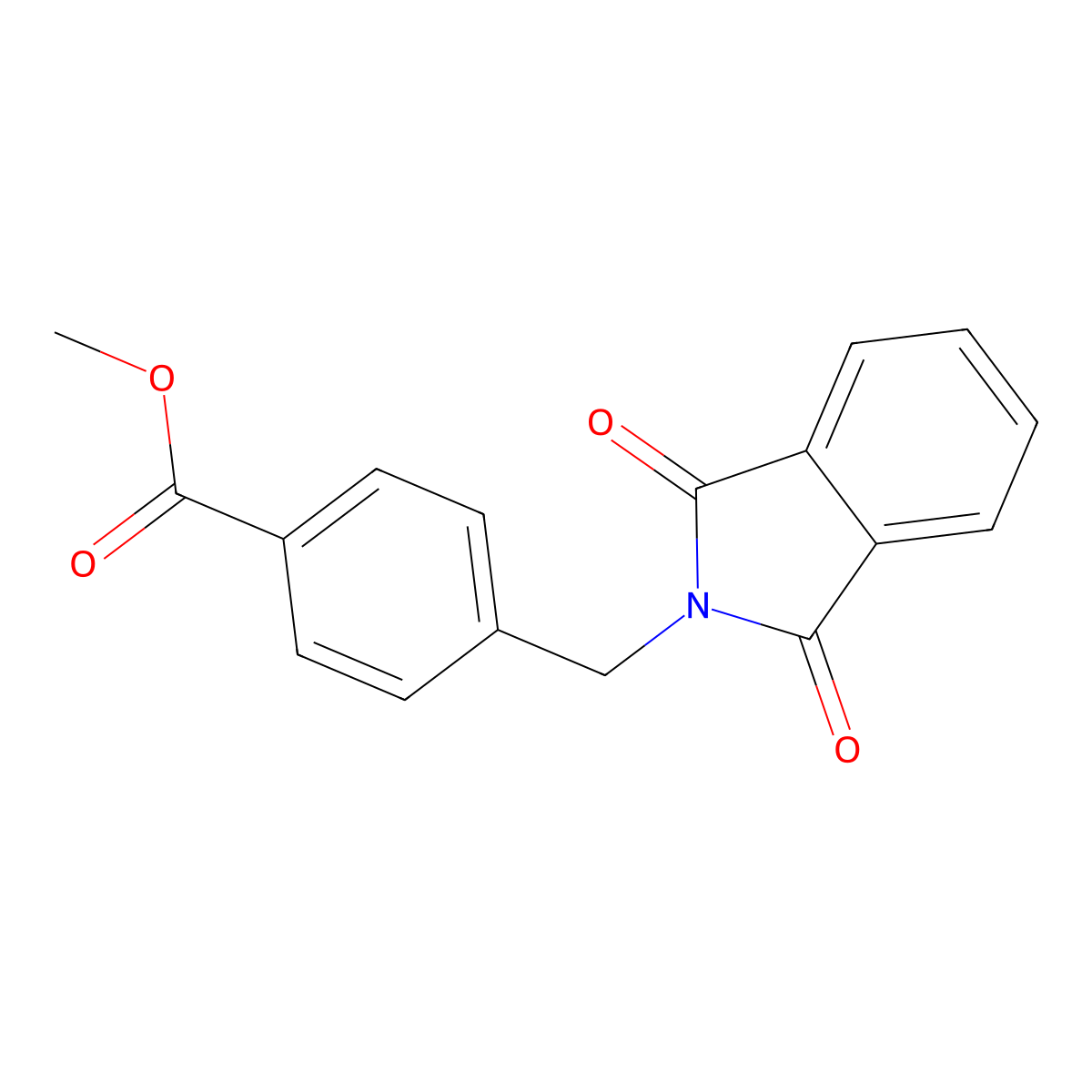 Methyl 4-[(1,3-dioxoisoindol-2-yl)methyl]benzoate molecular structure, CAS 34211-05-7