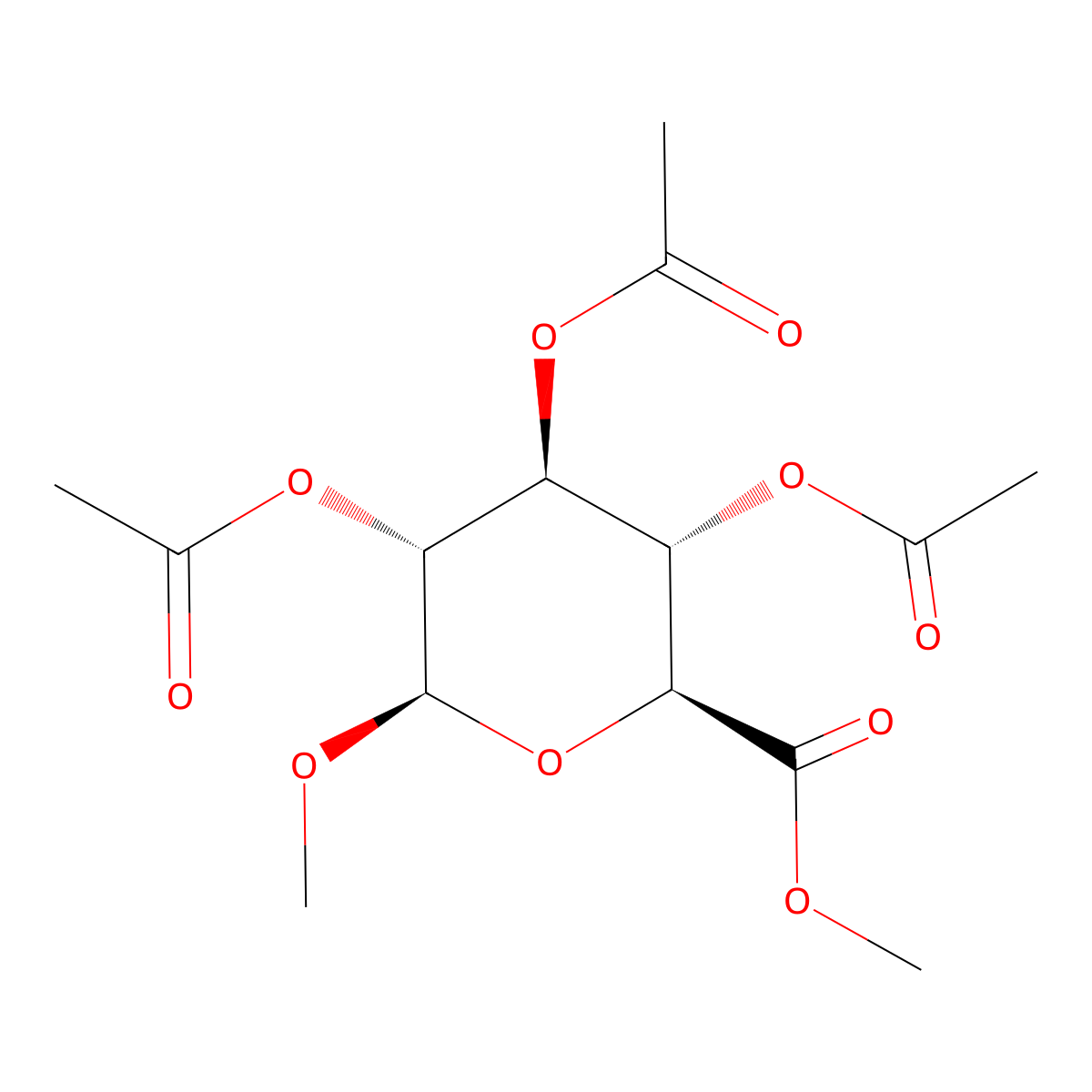 Methyl 2,3,4-tri-O-acetyl-B-D-glucuronic acid methyl ester molecular structure, CAS 34213-34-8