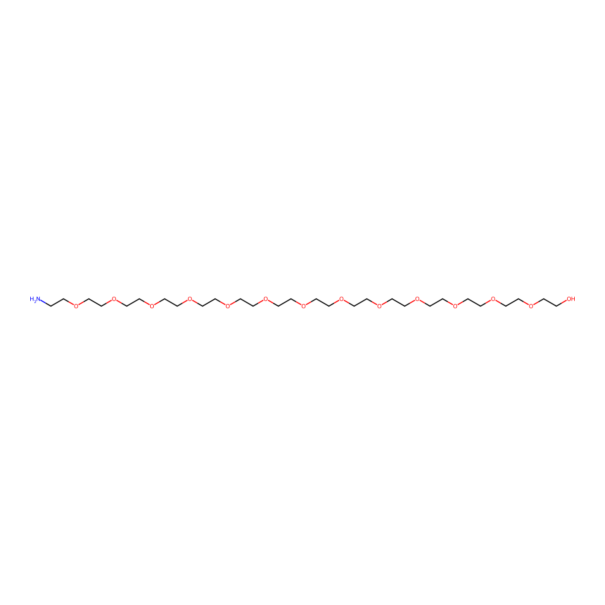 H2N-Peg14-OH molecular structure, CAS 34214-89-6