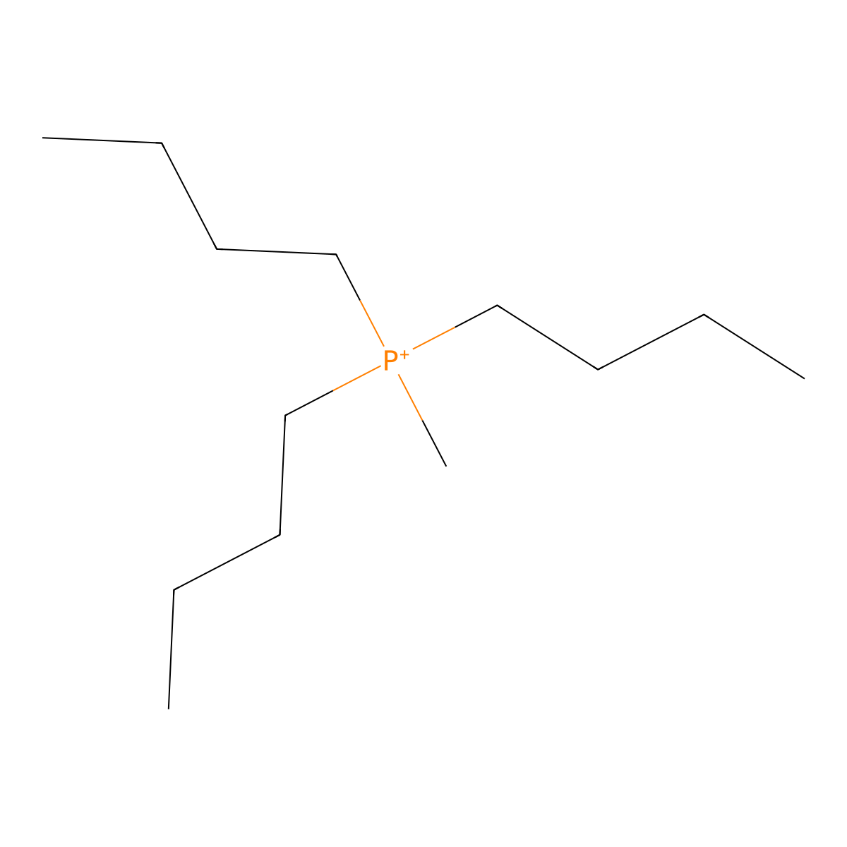 Tributyl(methyl)phosphonium ion molecular structure, CAS 34217-64-6
