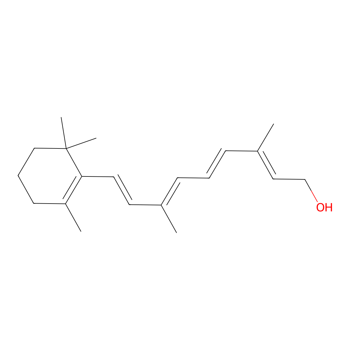 9-cis Retinol molecular structure, CAS 34218-73-0