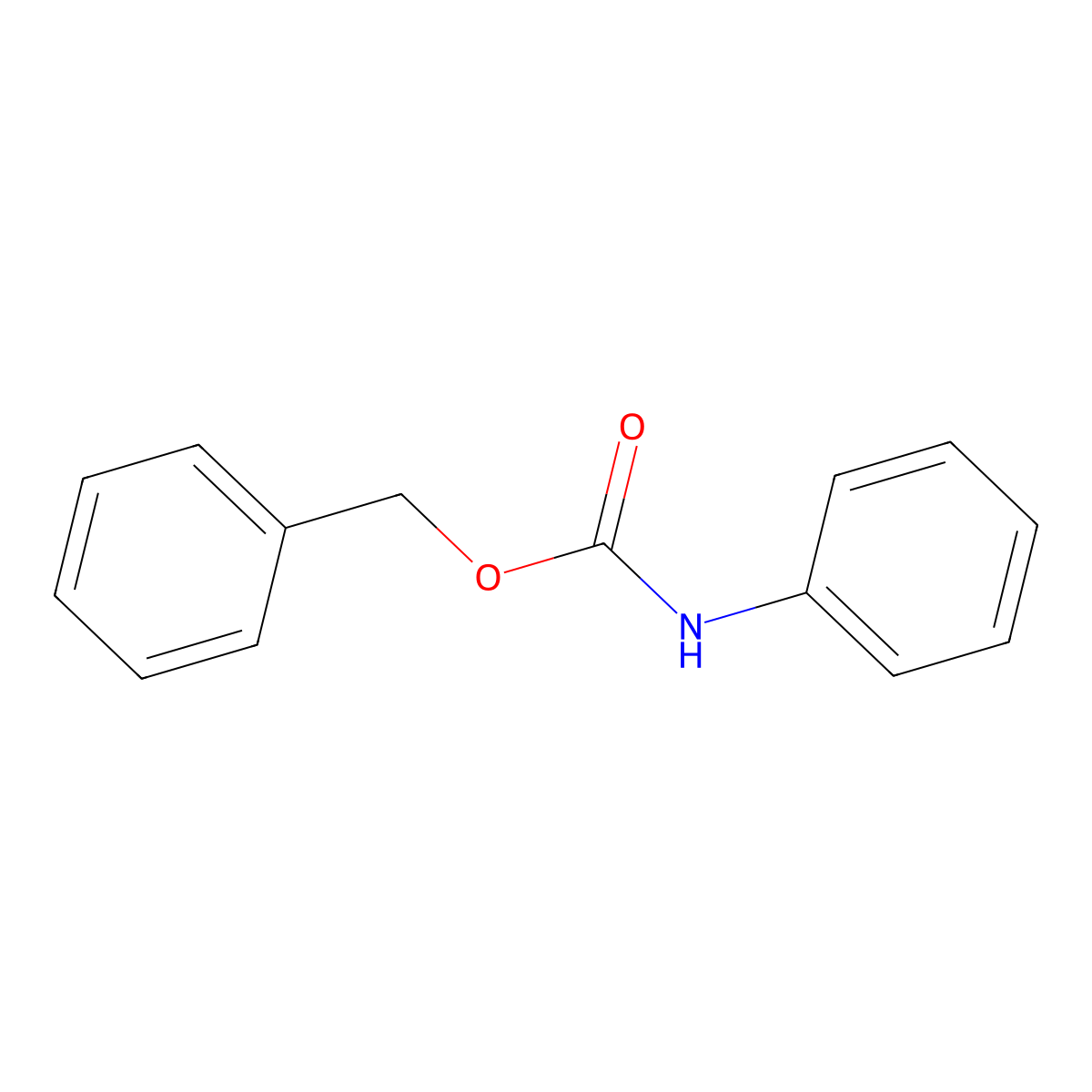 Benzyl phenylcarbamate molecular structure, CAS 3422-02-4
