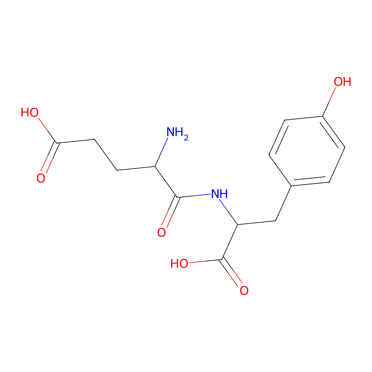 Glu-Tyr molecular structure, CAS 3422-39-7