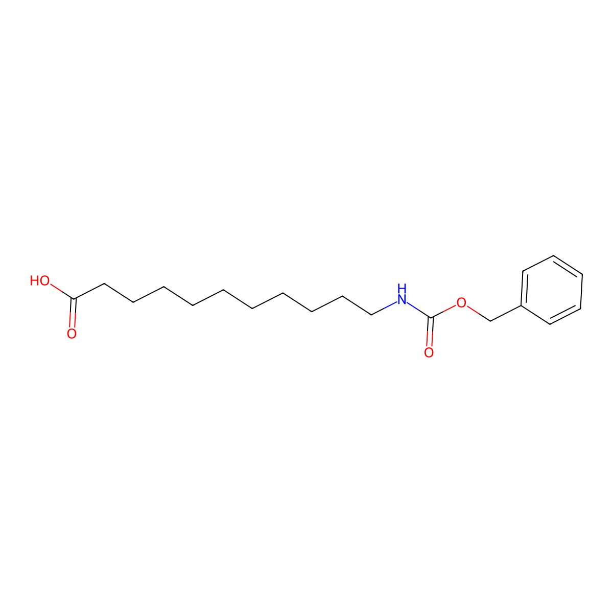 11-(((Benzyloxy)carbonyl)amino)undecanoic acid molecular structure, CAS 3422-91-1