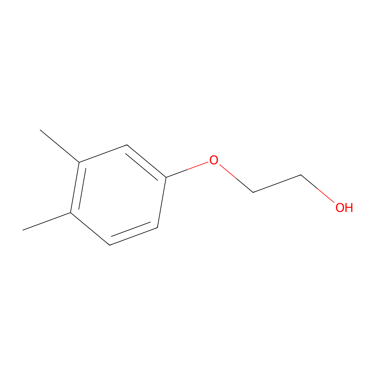 2-(3,4-Dimethylphenoxy)ethanol molecular structure, CAS 34221-43-7