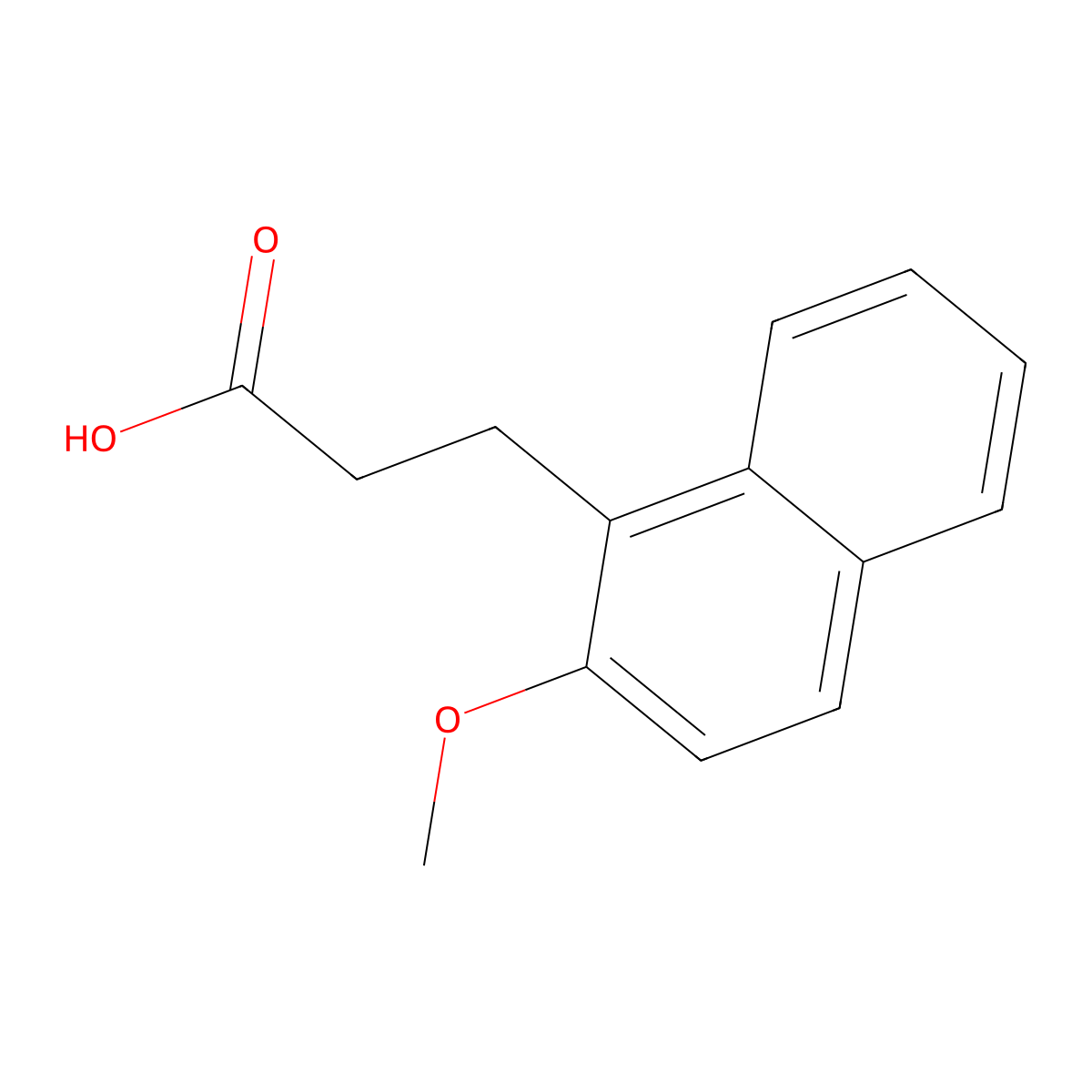3-(2-methoxynaphthalen-1-yl)propanoic Acid molecular structure, CAS 34225-11-1