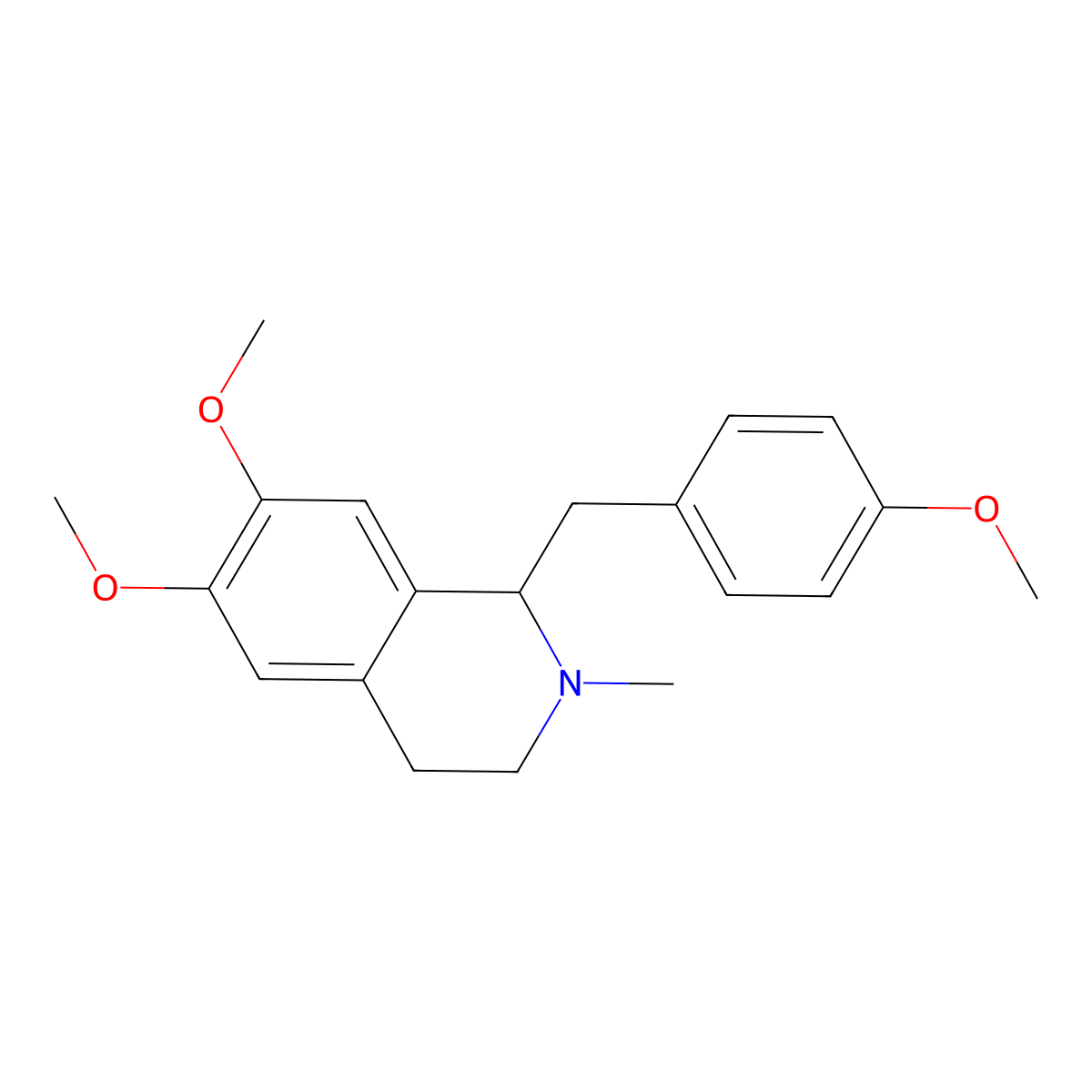 (+)-O-Methylarmepavine molecular structure, CAS 3423-02-7