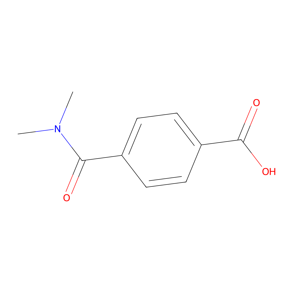 4-(Dimethylcarbamoyl)benzoic acid molecular structure, CAS 34231-49-7