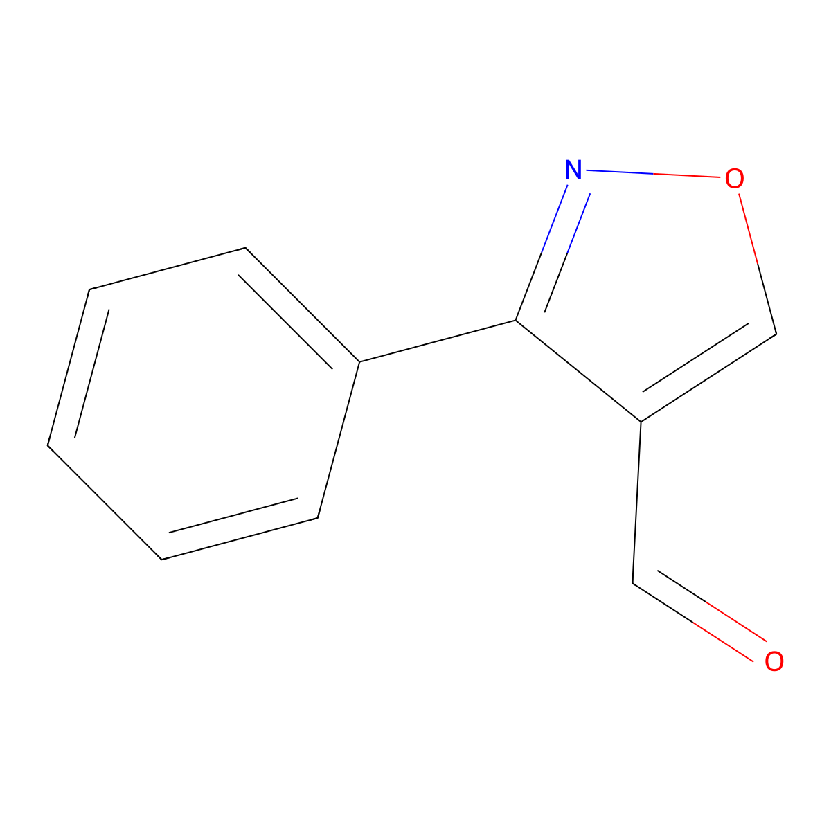 3-Phenyl-1,2-oxazole-4-carbaldehyde molecular structure, CAS 34231-55-5