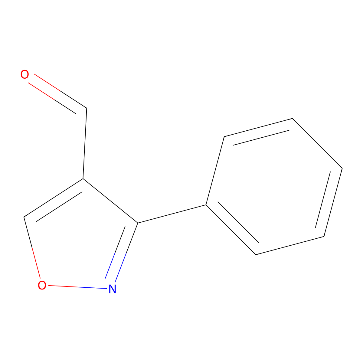 3-Phenyl-1,2-oxazole-4-carbaldehyde molecular structure, CAS 34231-55-5