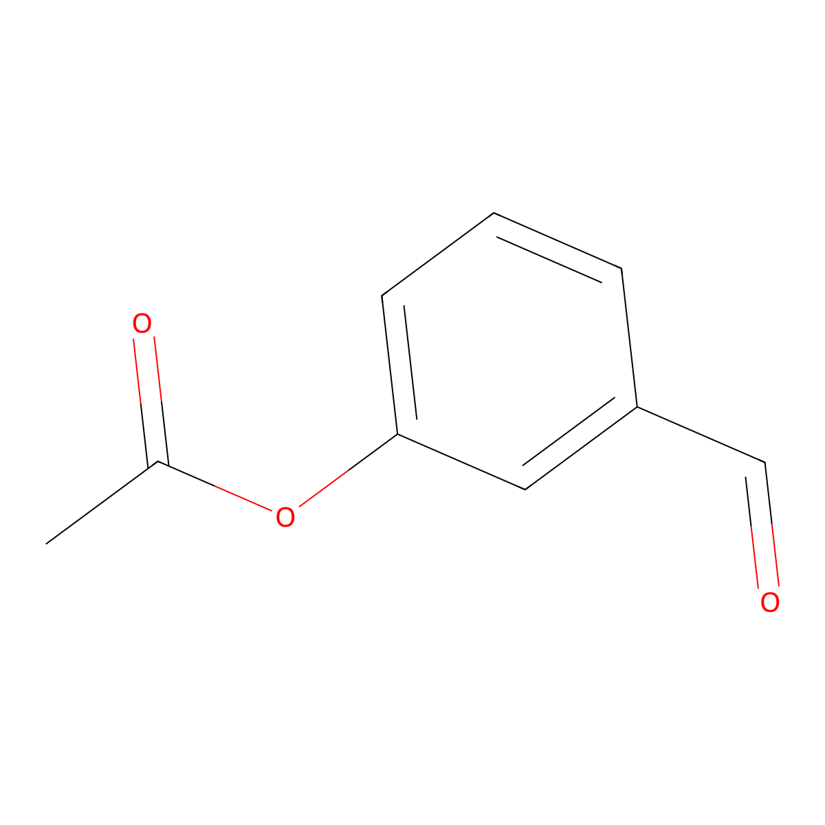 3-Formylphenyl acetate molecular structure, CAS 34231-78-2