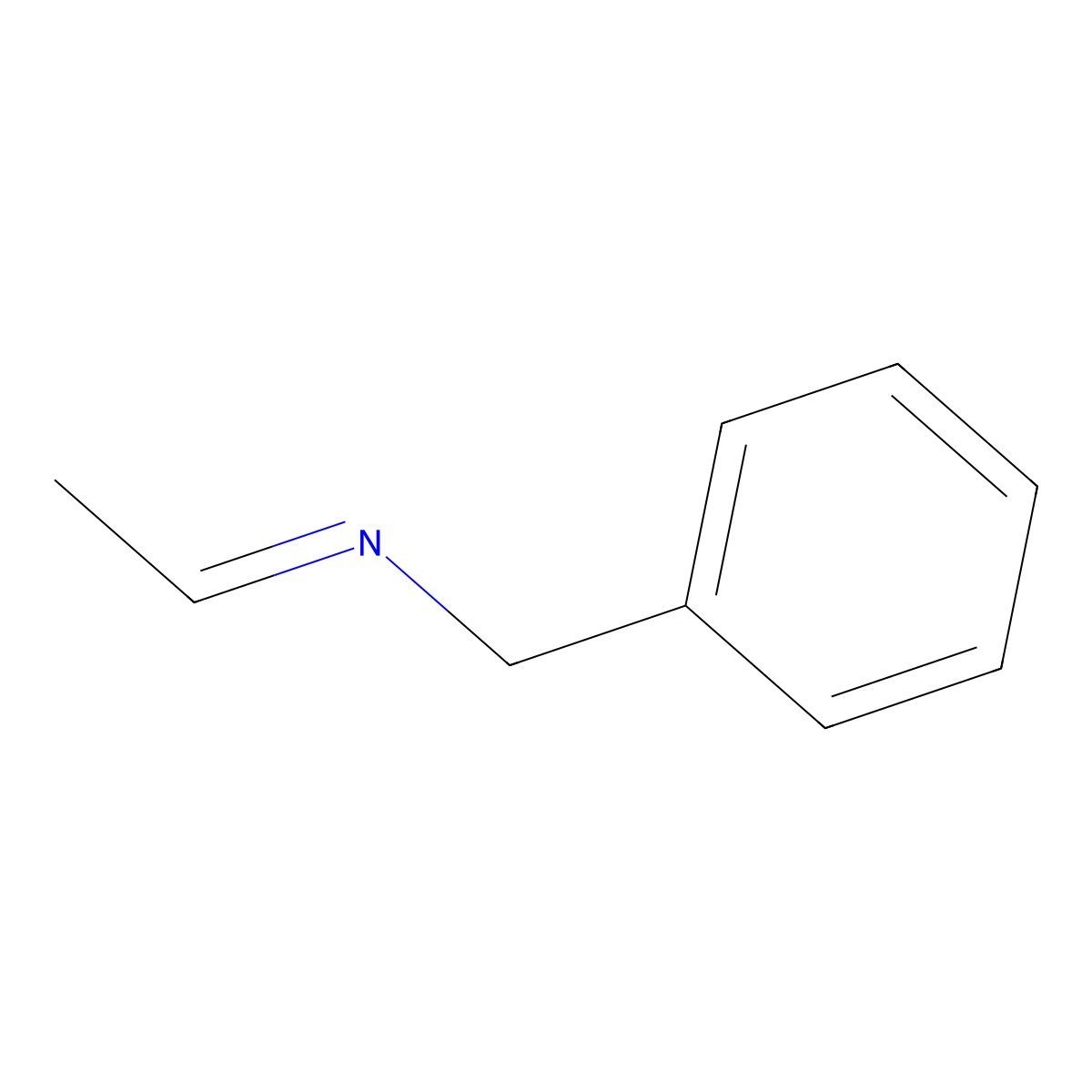 N-benzylethanimine molecular structure, CAS 34233-75-5