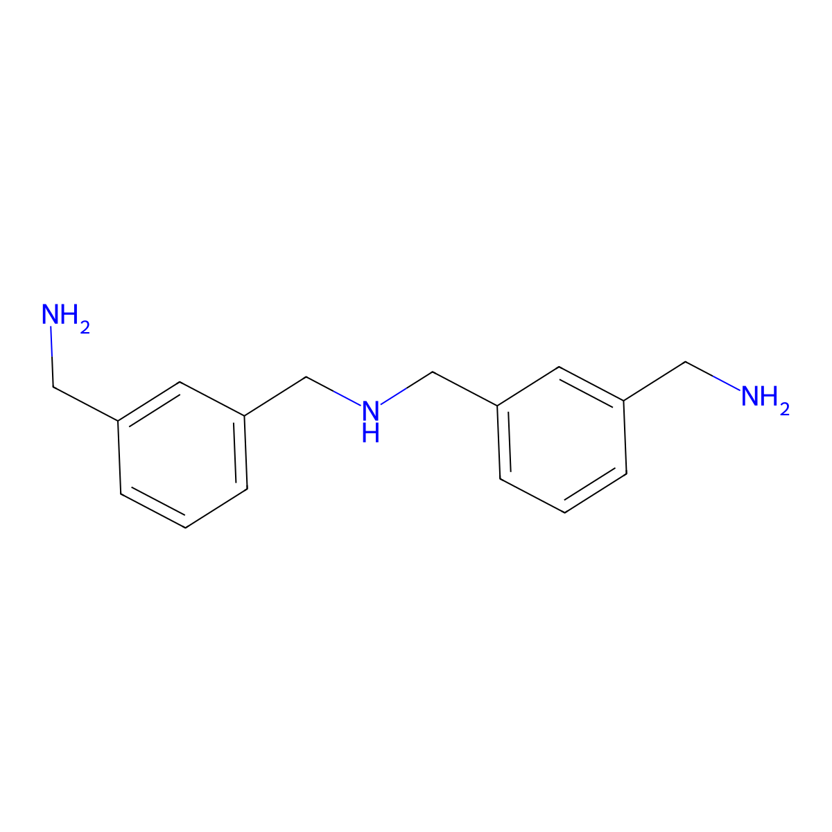 Bis(3-(aminomethyl)benzyl)amine molecular structure, CAS 34235-31-9