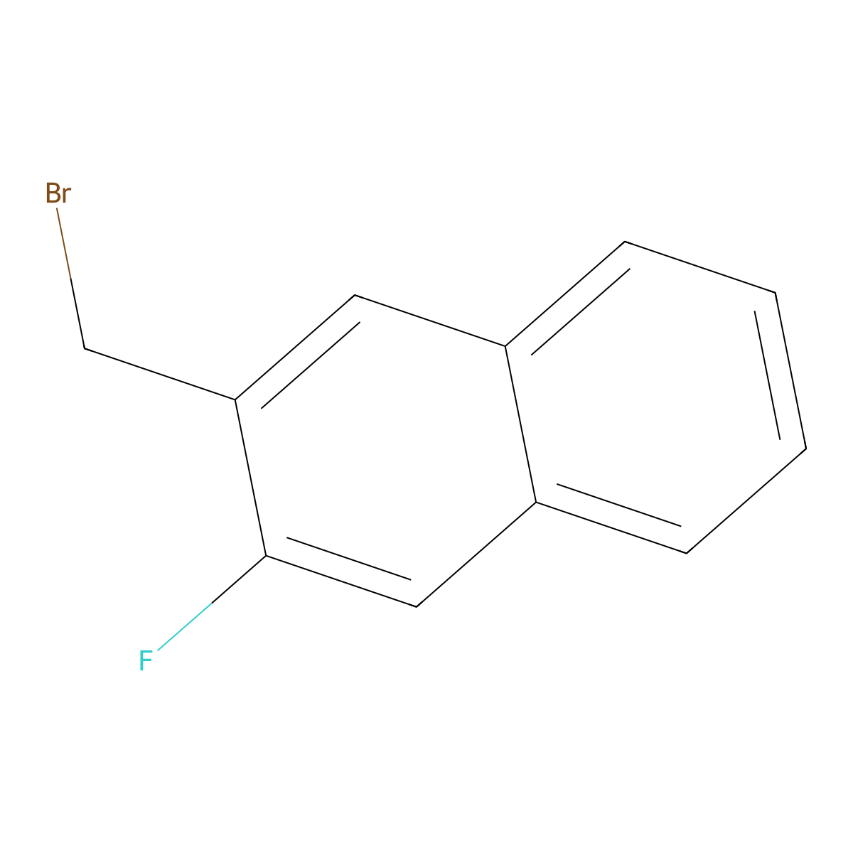 2-(Bromomethyl)-3-fluoronaphthalene molecular structure, CAS 34236-53-8