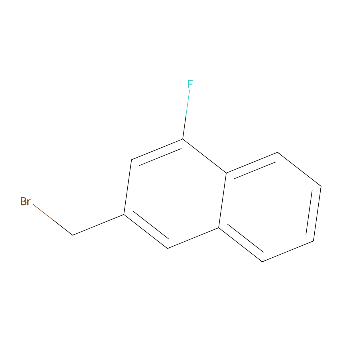 2-(Bromomethyl)-4-fluoronaphthalene molecular structure, CAS 34236-55-0