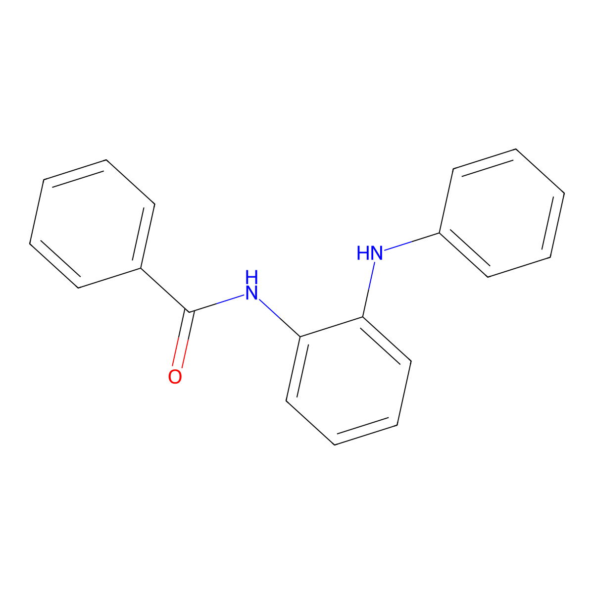 N-Benzoyl-o-aminodiphenylamine molecular structure, CAS 34237-88-2