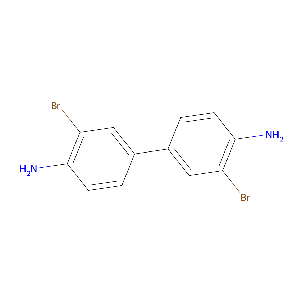3,3'-Dibromobenzidine molecular structure, CAS 34237-98-4