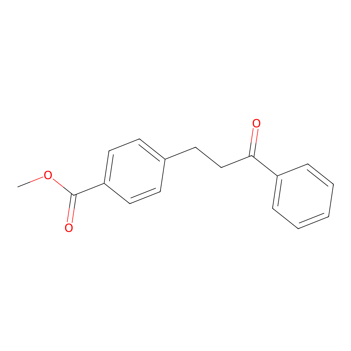 Methyl 4-(3-oxo-3-phenylpropyl)benzoate molecular structure, CAS 342373-32-4