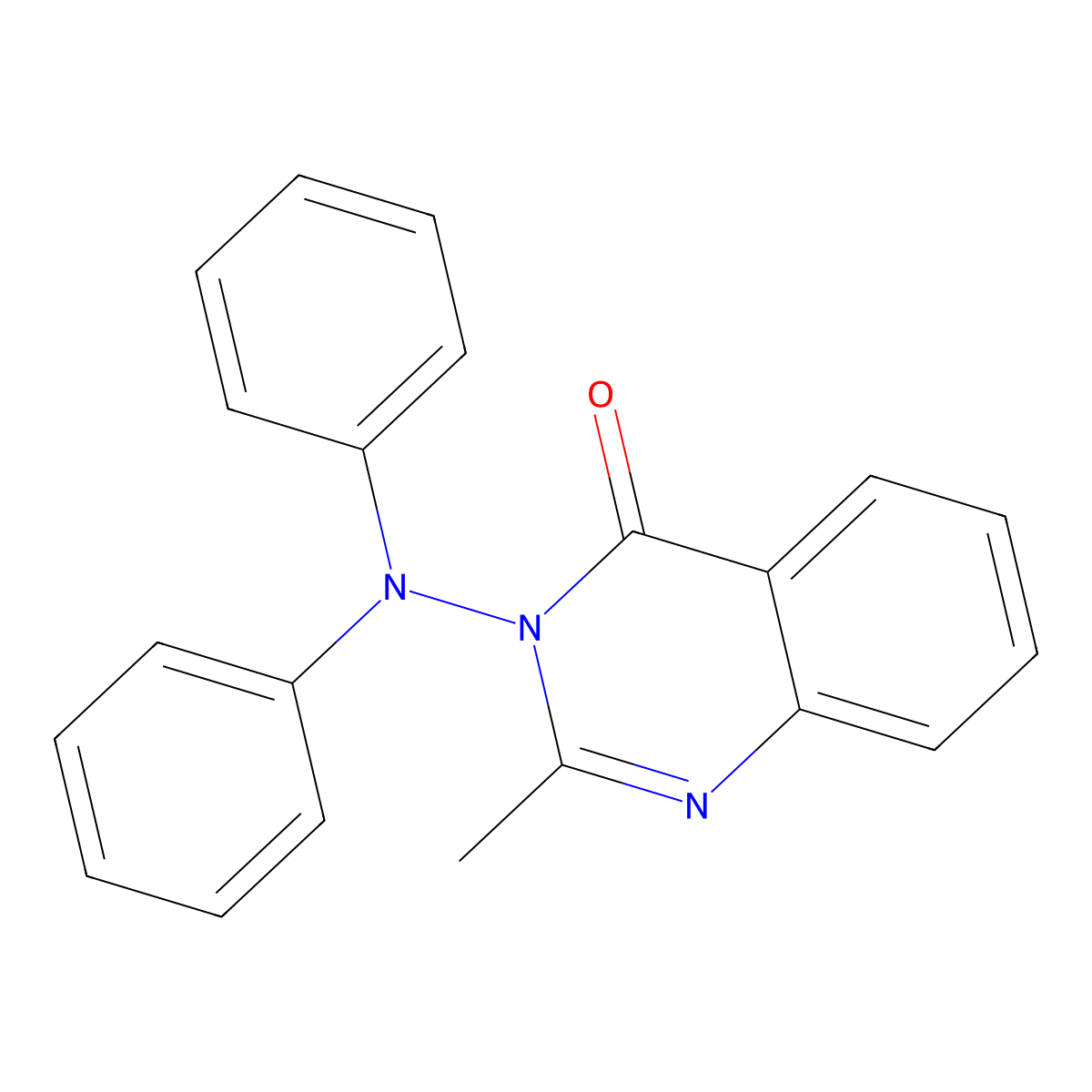 3-(Diphenylamino)-2-methyl-4(3H)-quinazolinone molecular structure, CAS 342379-97-9