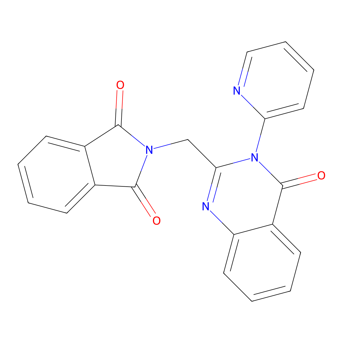 2-{[4-oxo-3-(2-pyridinyl)-3,4-dihydro-2-quinazolinyl]methyl}-1H-isoindole-1,3(2H)-dione molecular structure, CAS 342384-39-8