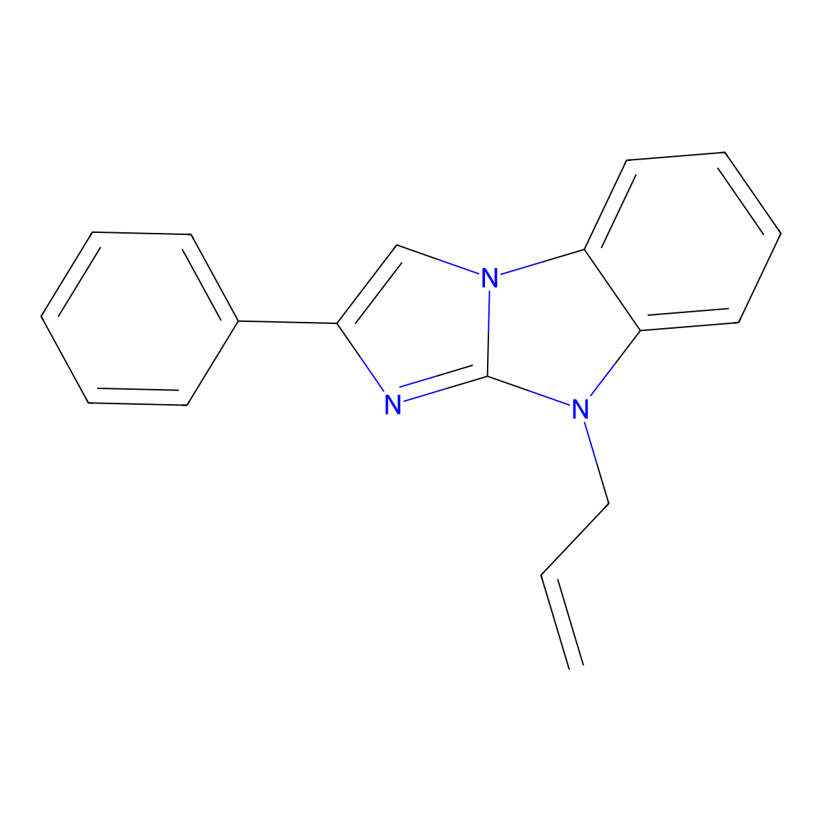 8-Allyl-2-phenyl-8H-1,3a,8-triaza-cyclopenta[a]indene molecular structure, CAS 342385-23-3