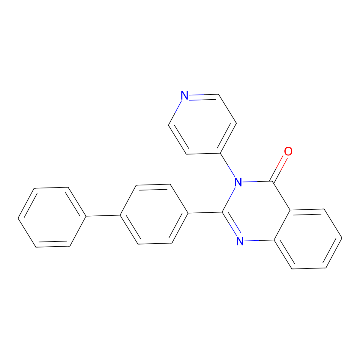 2-[1,1'-biphenyl]-4-yl-3-(4-pyridinyl)-4(3H)-quinazolinone molecular structure, CAS 342388-65-2