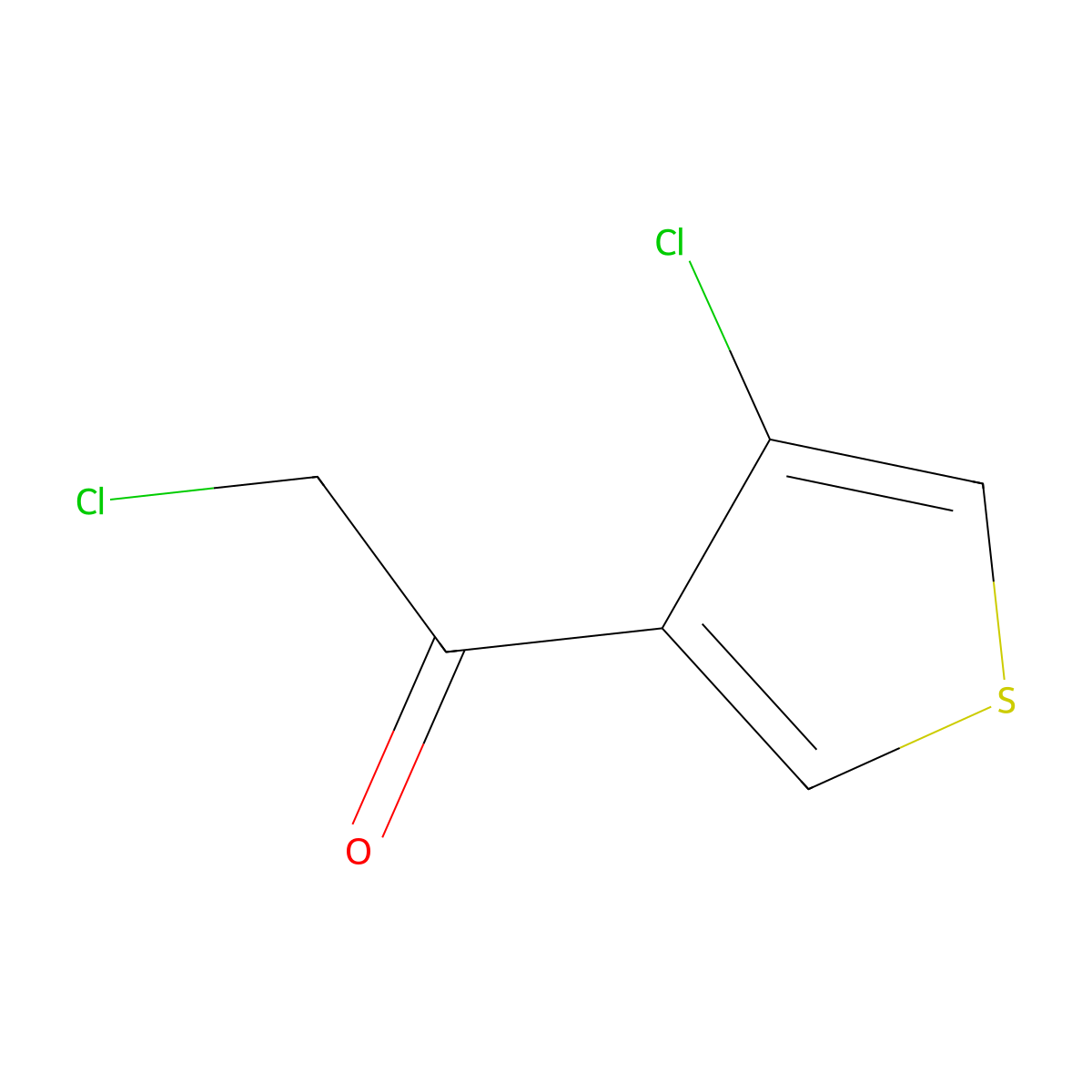 2-Chloro-1-(4-chloro-3-thienyl)-ethanone molecular structure, CAS 342402-24-8