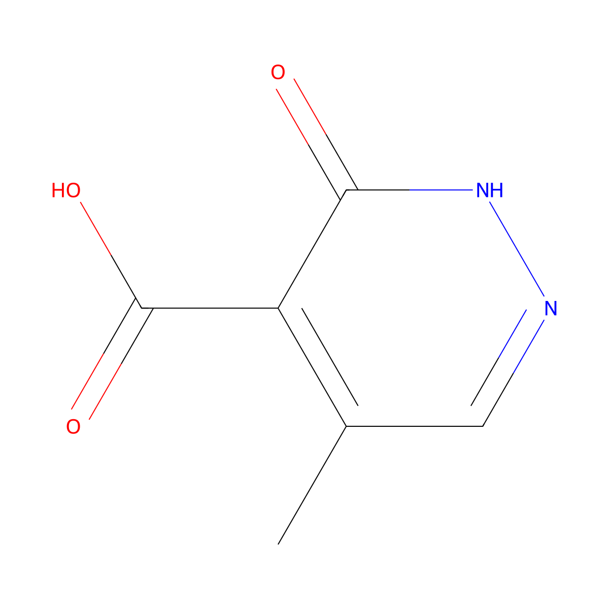 5-Methyl-3-oxo-2,3-dihydropyridazine-4-carboxylic acid molecular structure, CAS 342402-51-1