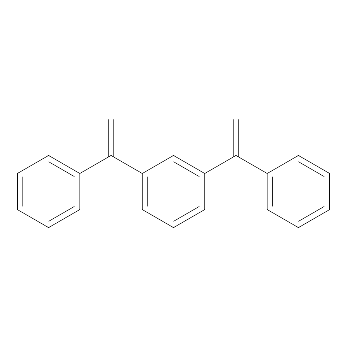 Benzene, 1,3-bis(1-phenylethenyl)- molecular structure, CAS 34241-86-6