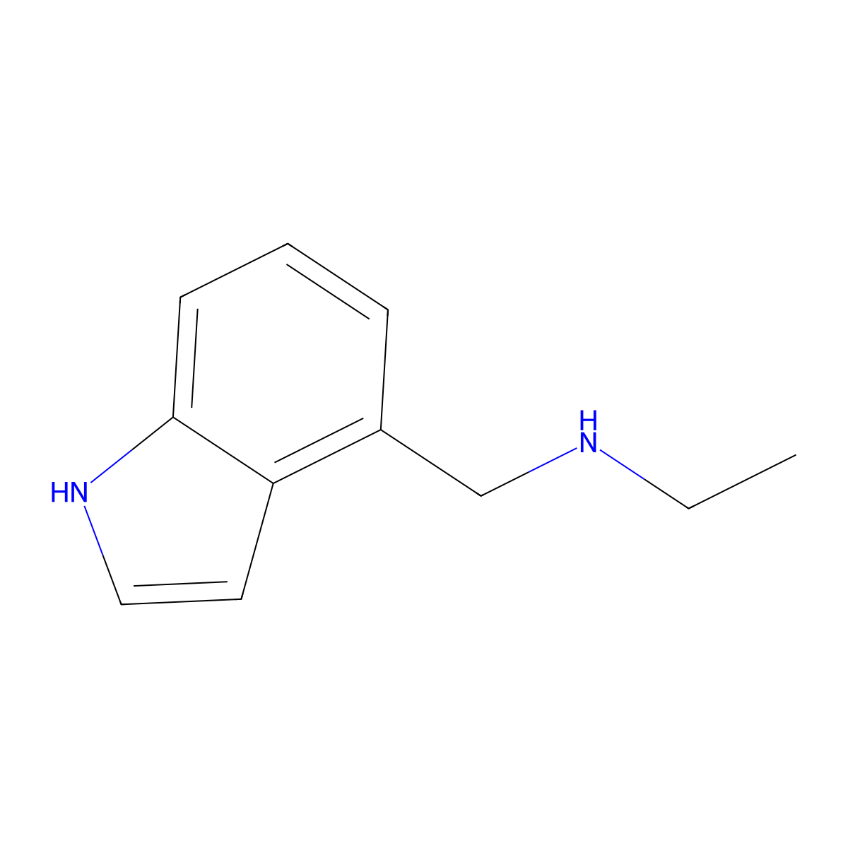 N-Ethyl-1H-indole-4-methanamine molecular structure, CAS 342412-30-0