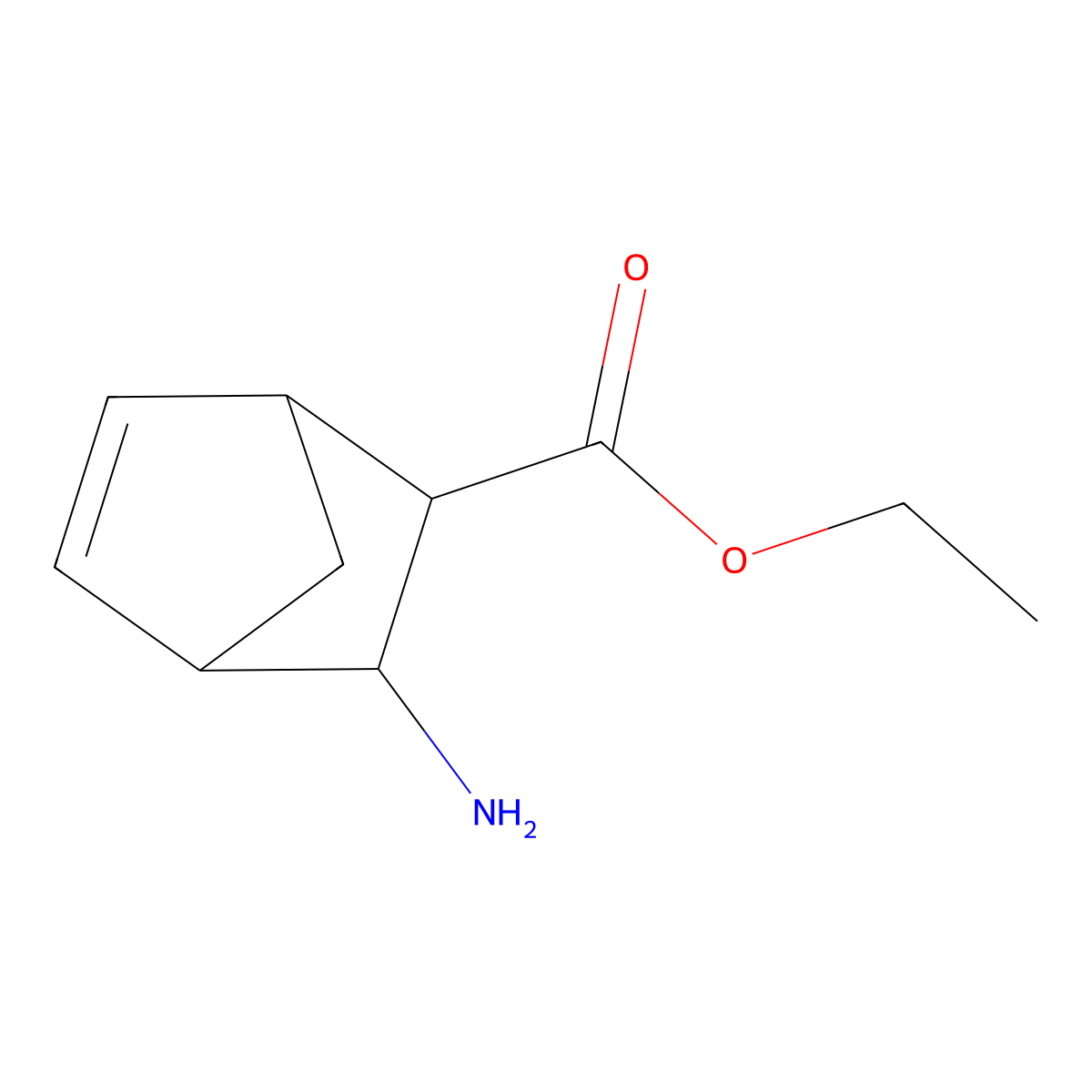 rac-ethyl (1R,2R,3S,4S)-3-aminobicyclo[2.2.1]hept-5-ene-2-carboxylate molecular structure, CAS 342419-21-0
